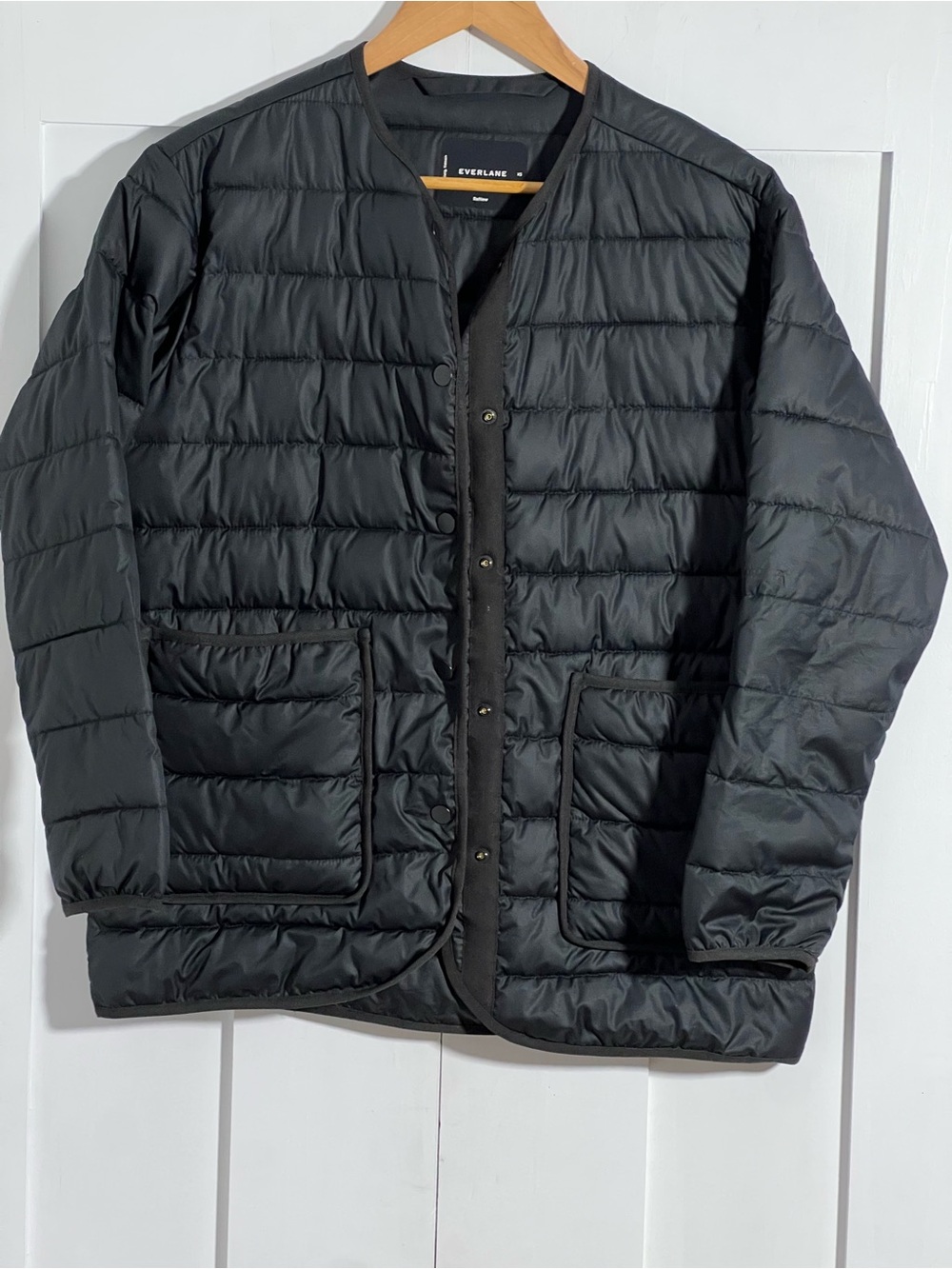 Everlane ReNew Black Quilted Liner Jacket XS